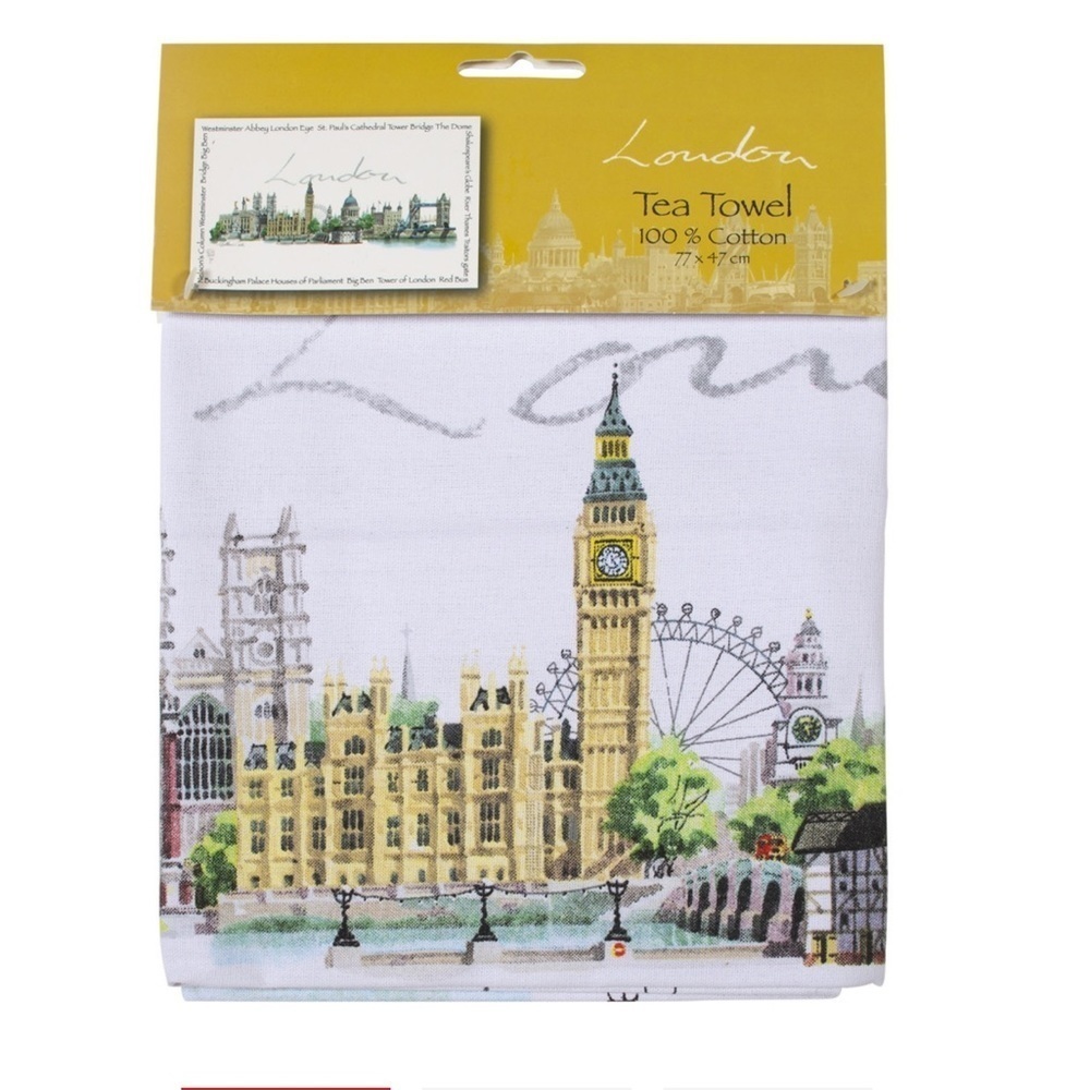 London Landmarks British Tea Towel - New in package.